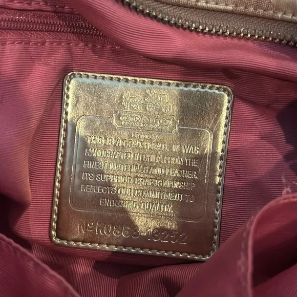 Coach Vintage Soho Large Logo Canvas Tote